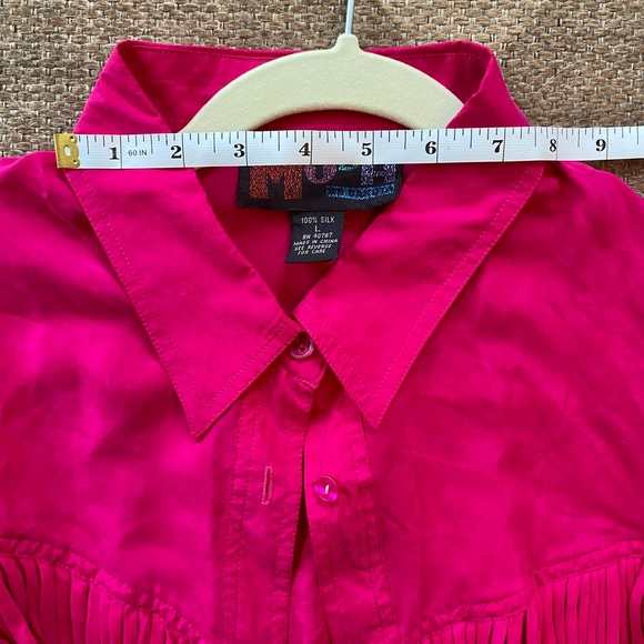 BB Dakota 80s Vintage Moda Silk Fringe Top - Picture 4 of 6